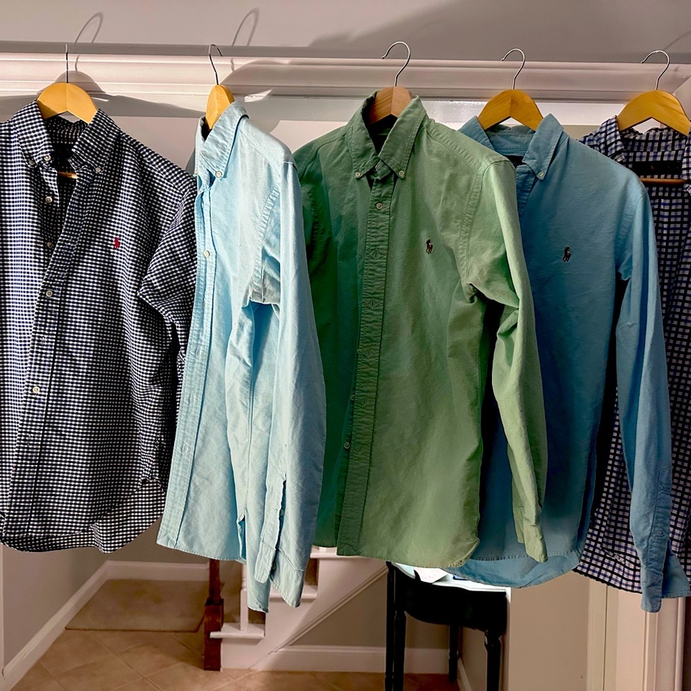Ralph Lauren Dress Shirts -small (18 pcs left) $30 per piece 450 for everything.